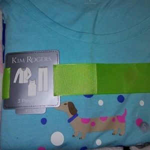 Womens Kim Rogers 3 Piece Set Pajamad