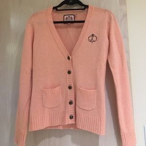 Juicy cashmere peach cardigan size P