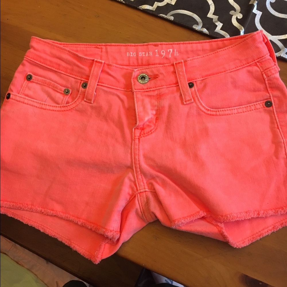 Big star neon shorts