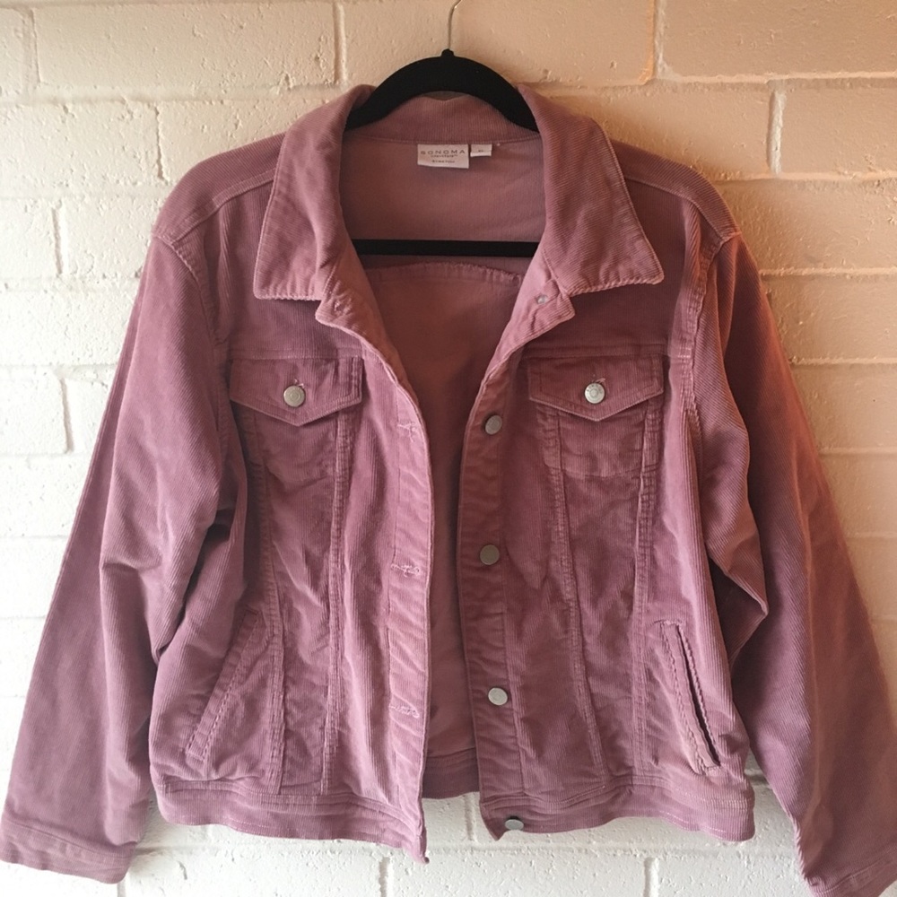 NBW Pink corduroy jacket, Sonoma brand