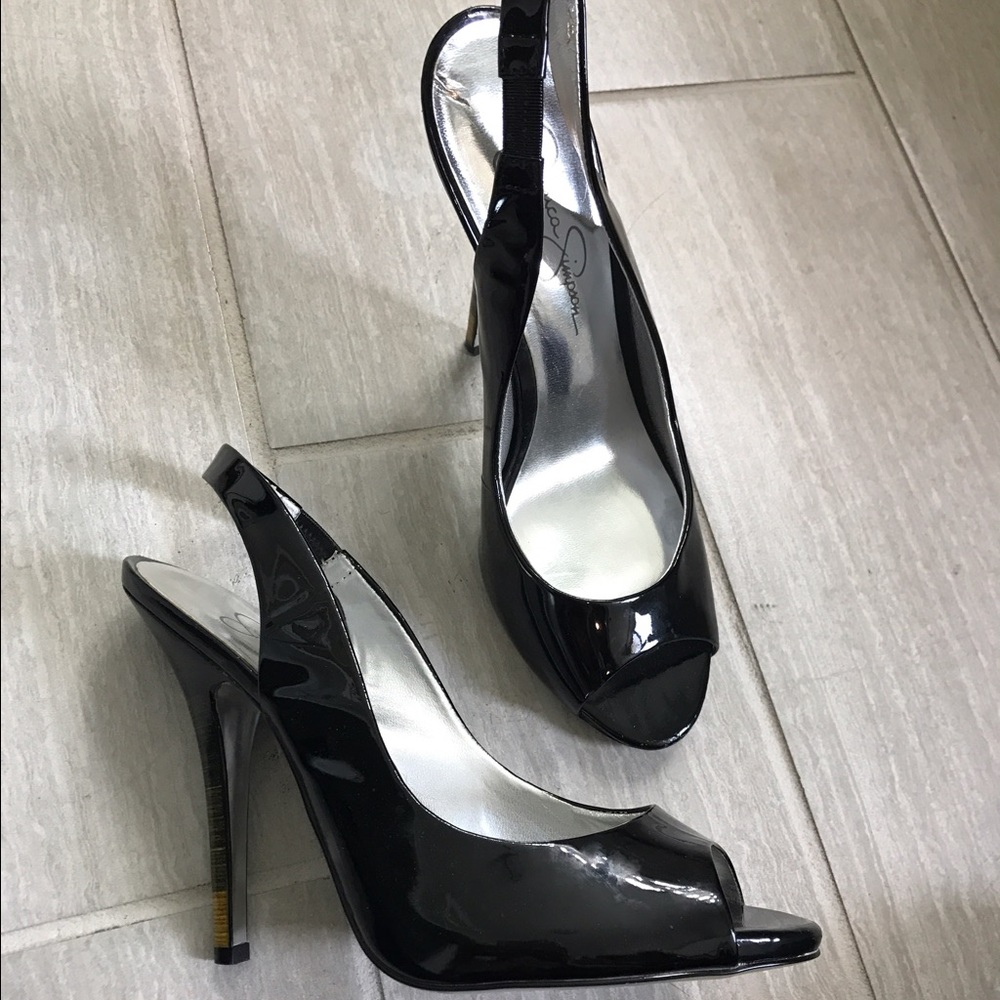 Black Patent Jessica Simpson heels