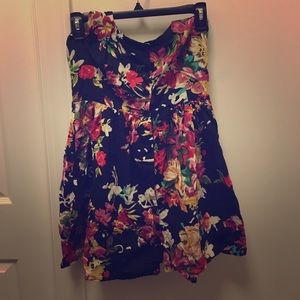 Fire Los Angeles  floral halter button up dress