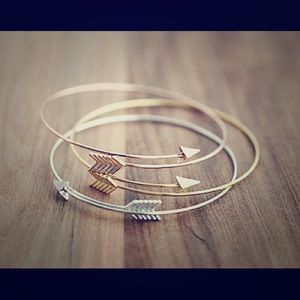 Dainty Cuff Arrow Wrap Layering Bracelets