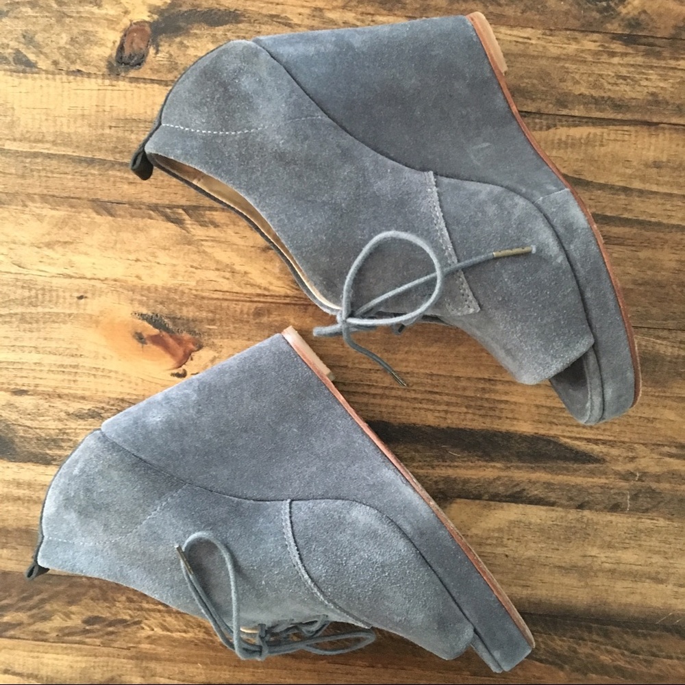 Rag and Bone size 6.5/ 37 wedge peep toe bootie.