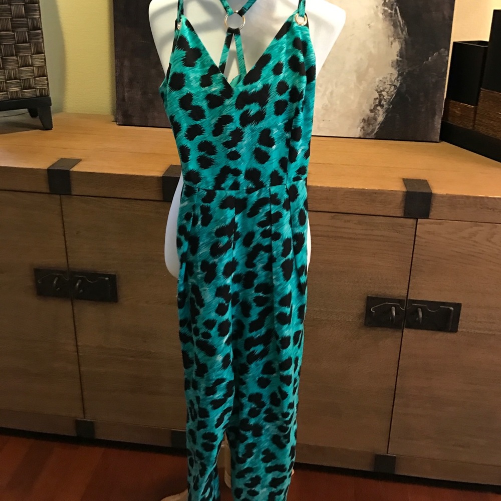 New French Connection Caloosa Blue leopard jumper