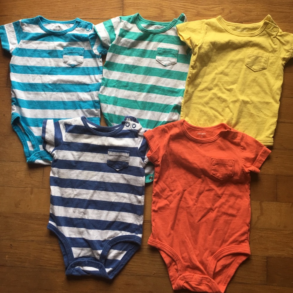 3 MONTH ONSIES WITH BREAST POCKETS