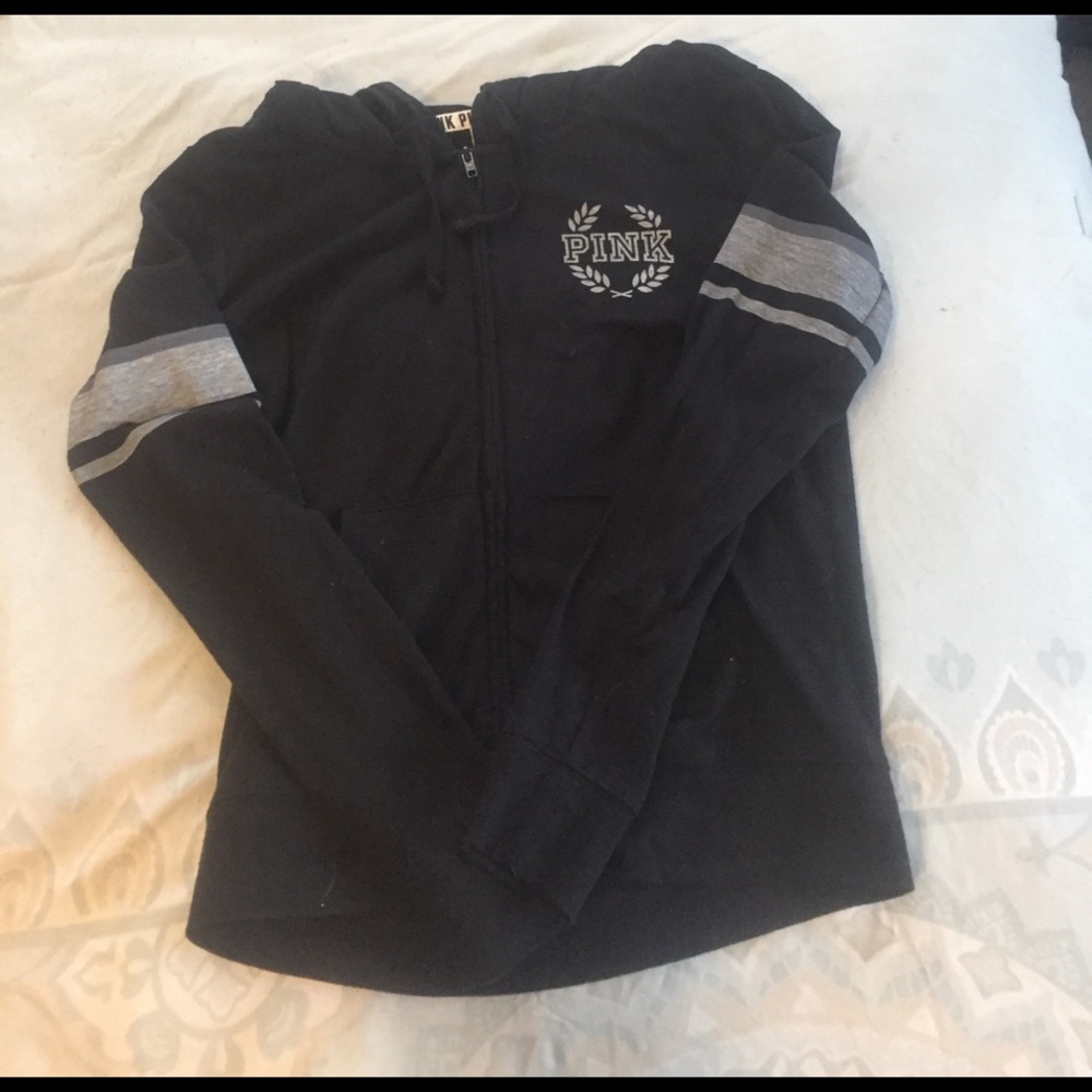 PINK black hoodie jacket