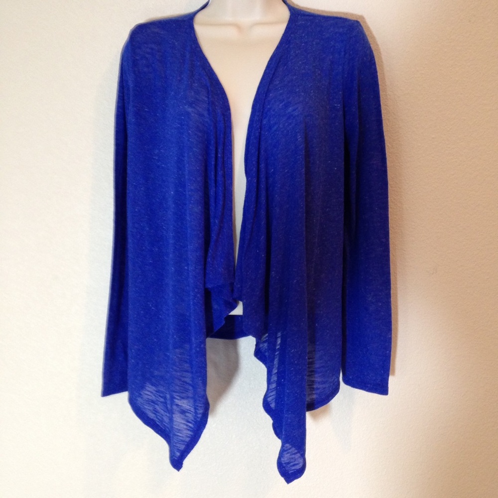 American eagle, blue open fly cardigan