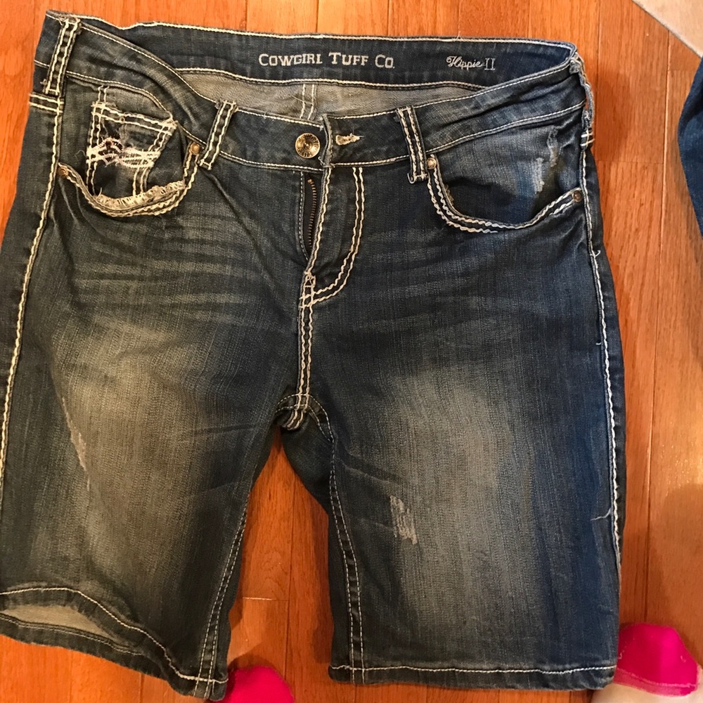 Cowgirl tuff "hippie " shorts .