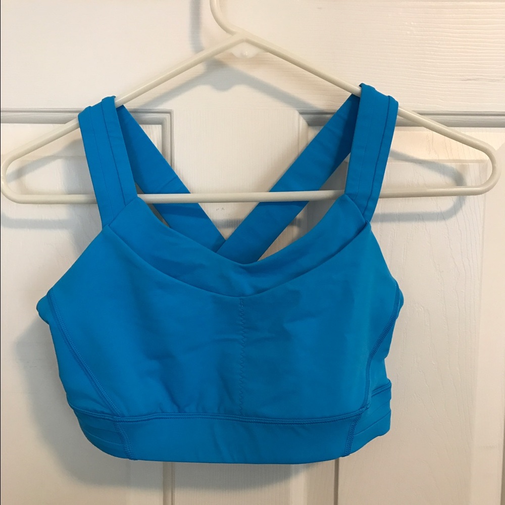 2 Lululemon Sport Bras (blue, black)