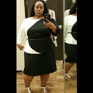 Plus Size Madison Leigh Color Block Dress