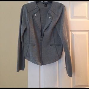 White House Black Market gray blazer in size Large