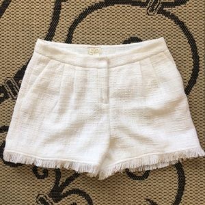 Kate Spade white 100% cotton shorts