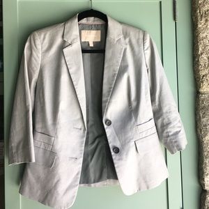 EUC Banana republic gray pant suit. 2 petite.