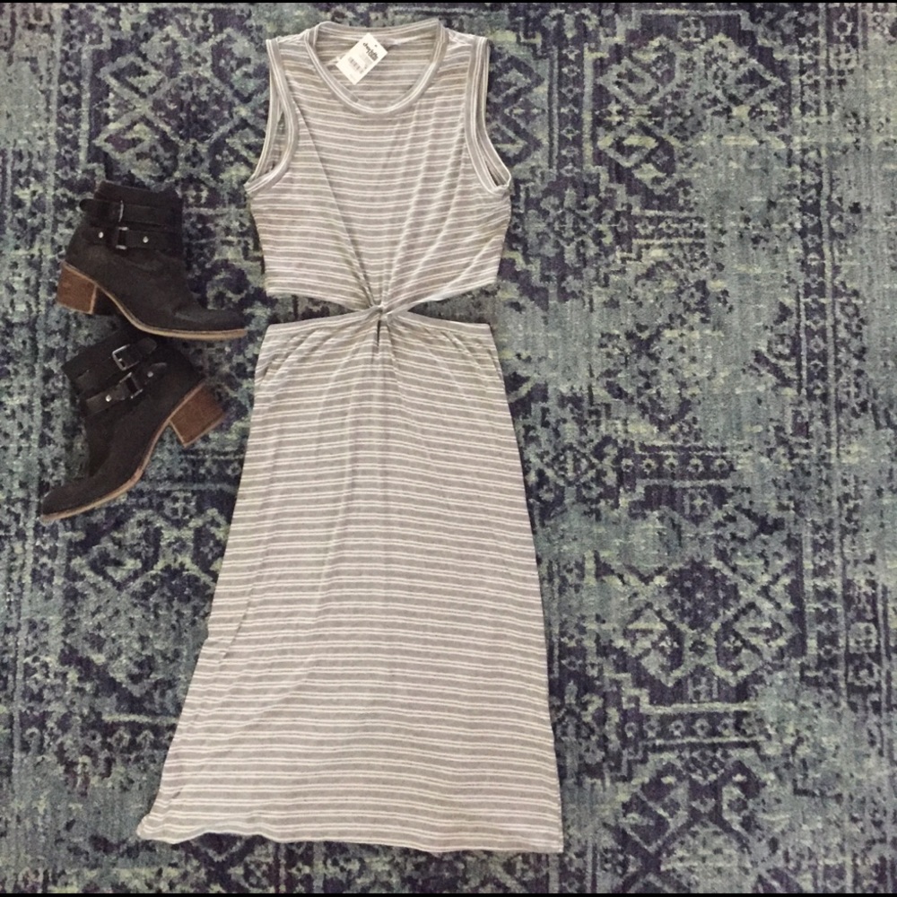Adorable MIDI DRESS with mid section CUT out!