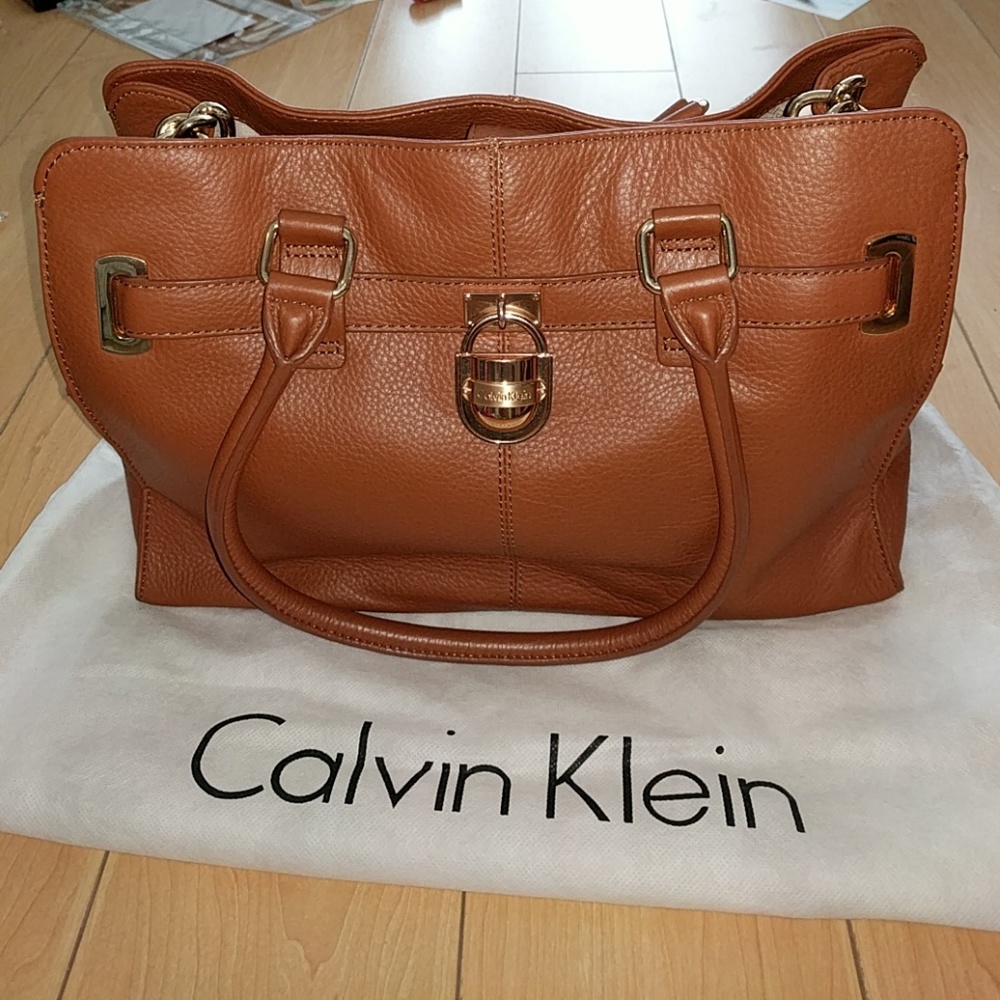 Calvin Klein Modena Leather Tote