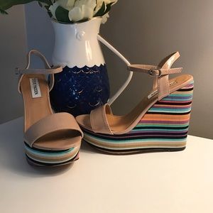 Steve Madden colorful wedges size 7