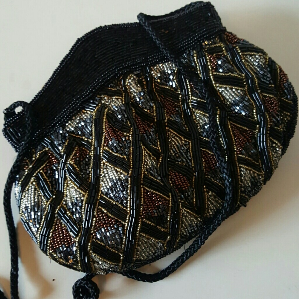 Multi Colored Beaded Purse