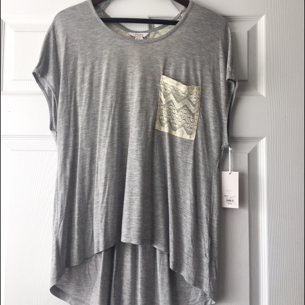 Candies Gray lace top