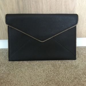 Black Rebecca Minkoff envelope clutch