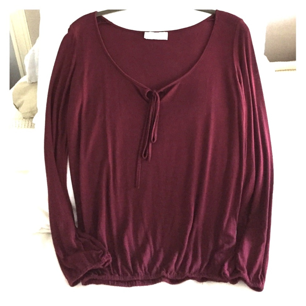 Zara burgundy t-shirt