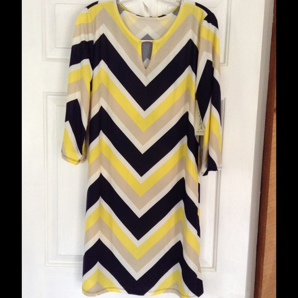 🌼HP 5/14🌼PL Chevron Sheath Dress - Picture 2 of 4