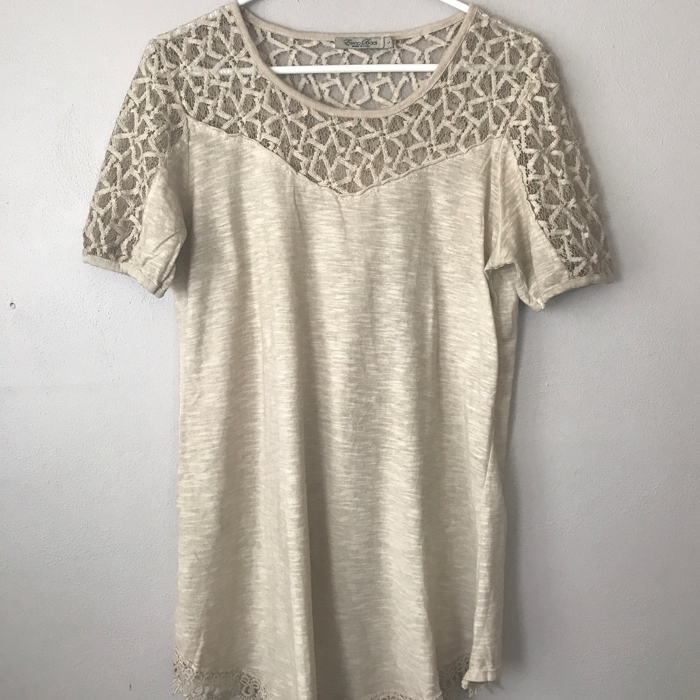 Elena Baldi tunic Lace sleeves