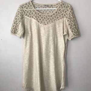 Elena Baldi tunic Lace sleeves