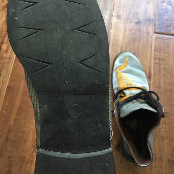 Luc Berjen metal mesh lace up ankle boots - Picture 4 of 5