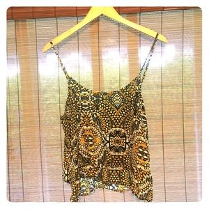 Volcom Flounce tank- tribal print