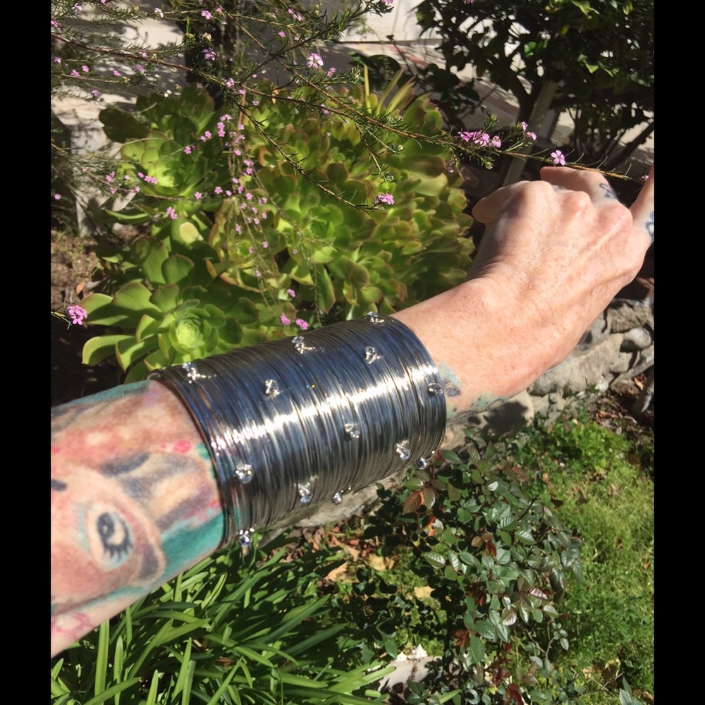 Wire and rhinestone cuff bracelet! One day SALE!!