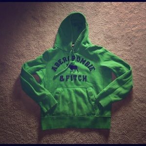 Green Abercrombie and Fitch hoodie