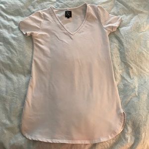 Ampersand Avenue White Short Sleeve V-Neck Tee