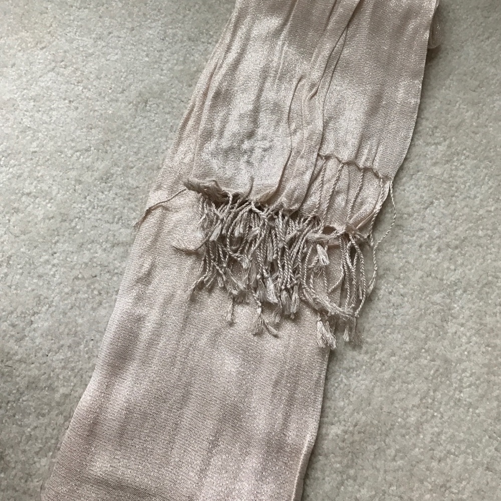 Cream sparkly scarf