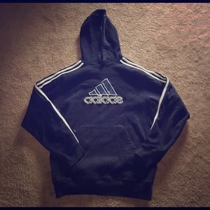 Navy blue adidas hoodie