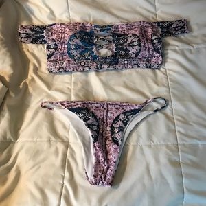 floral bathing suit