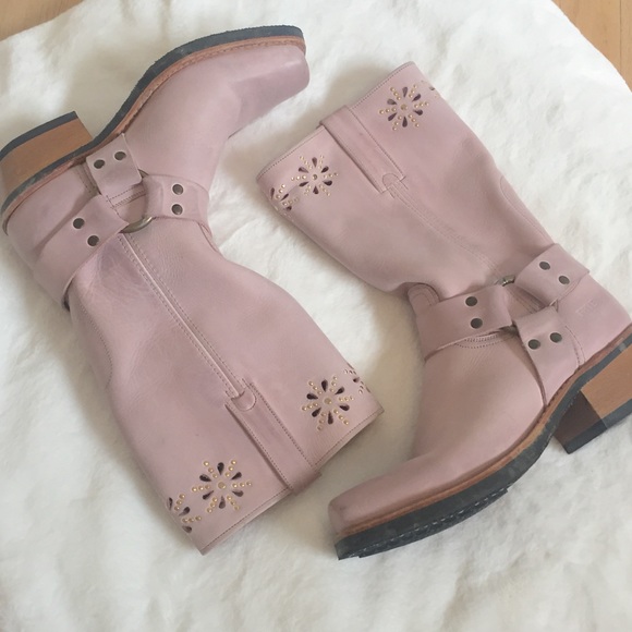 Frye Shoes - Frye • Blush Harness Boots