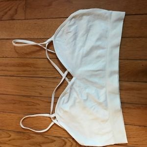 white bralette