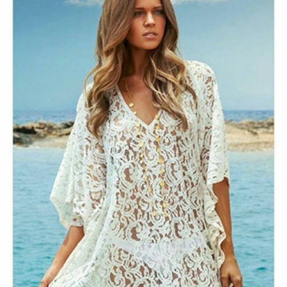 Sexy Fashion Beach Boho Dresses Women White Lace C - Picture 2 of 4