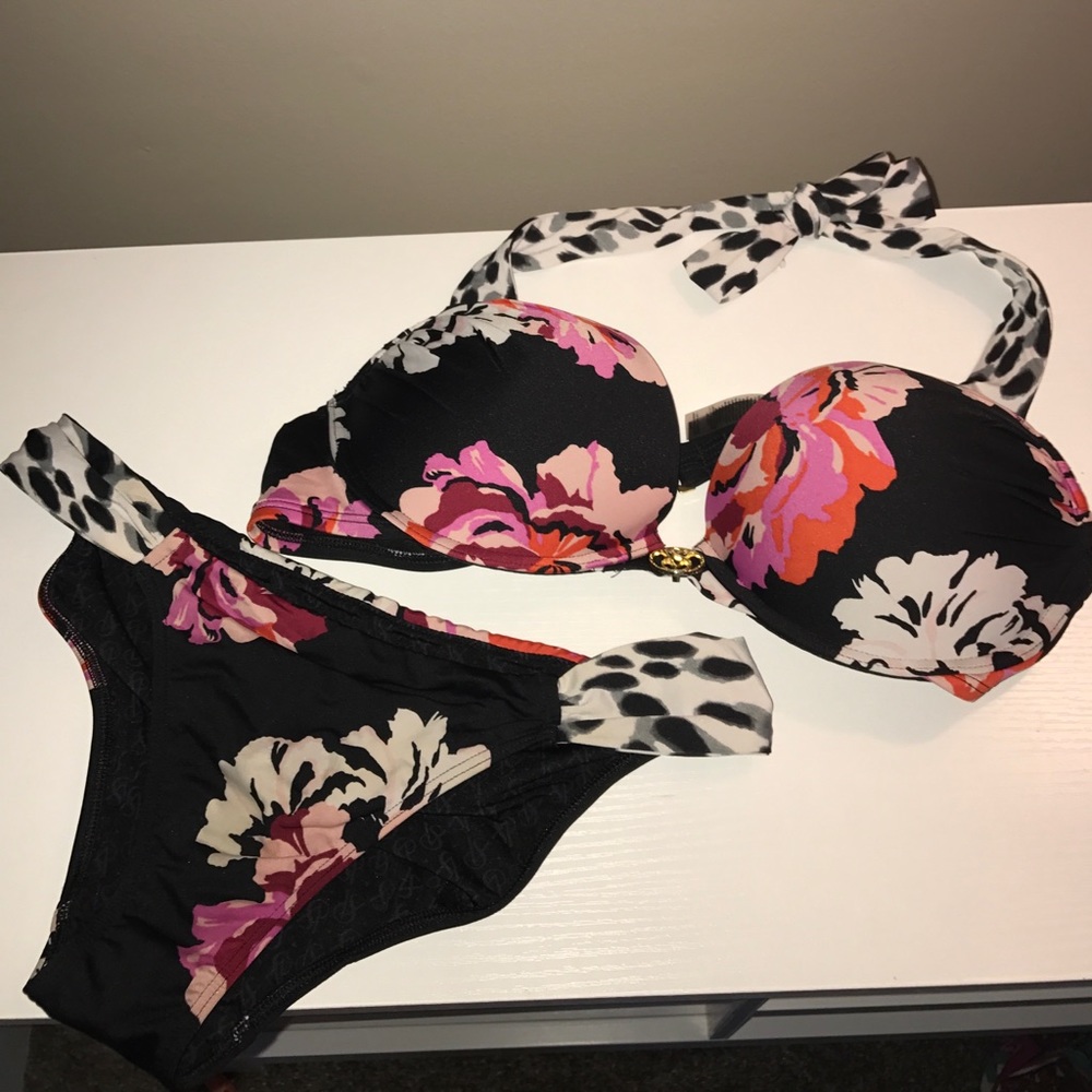 Victoria secret bikini push up top floral