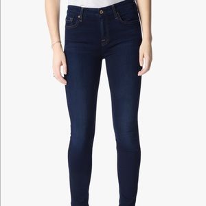 7 For All Mankind Dark Wash Skinnies