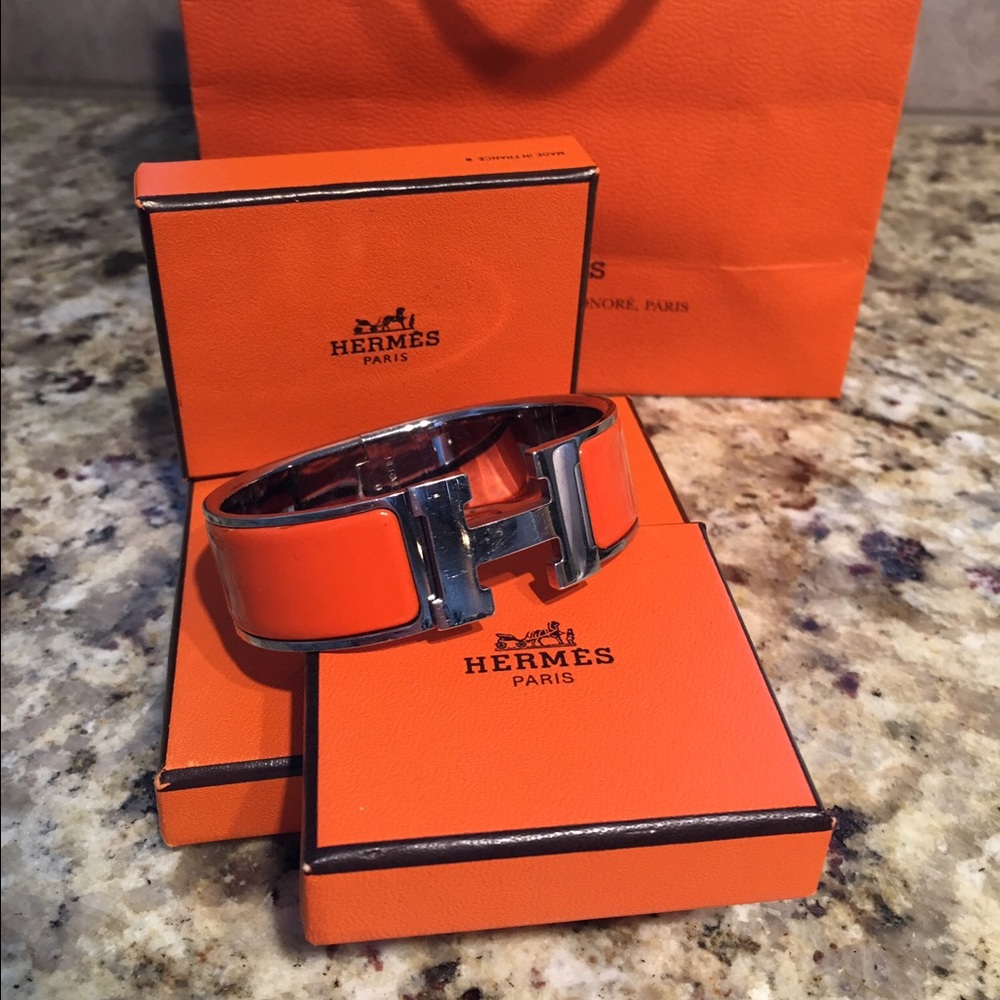 Hermes Clic Clac GM - Palladium plated