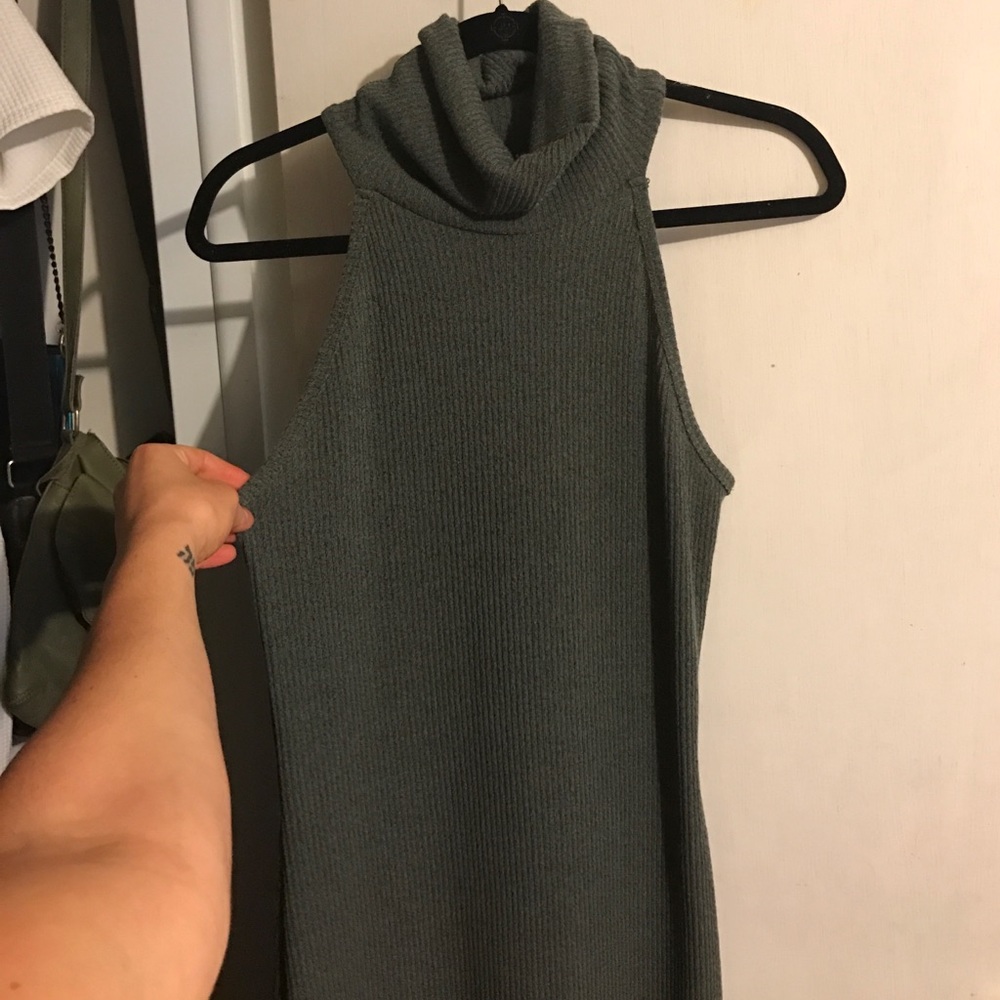 Turtleneck sweater dress