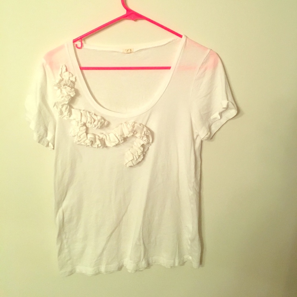 White jcrew tee