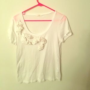 White jcrew tee
