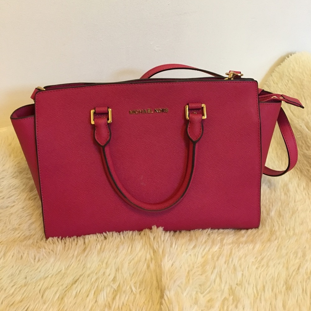 Hot Pink Michael Kora Selma Bag