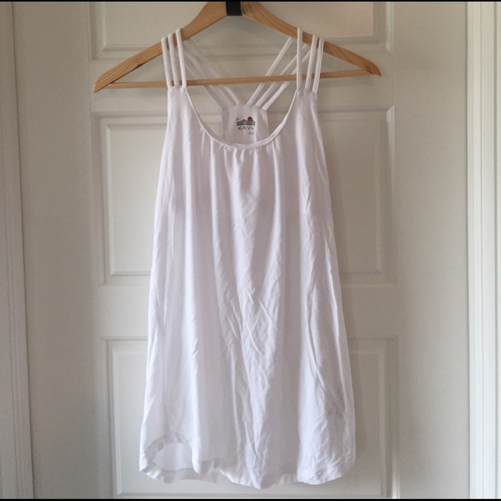 White workout top with built in bra