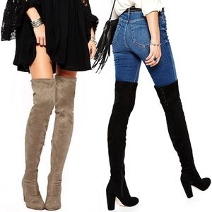 TAUPE Thigh High Boots