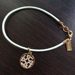 COACH turquoise and gold bracelet