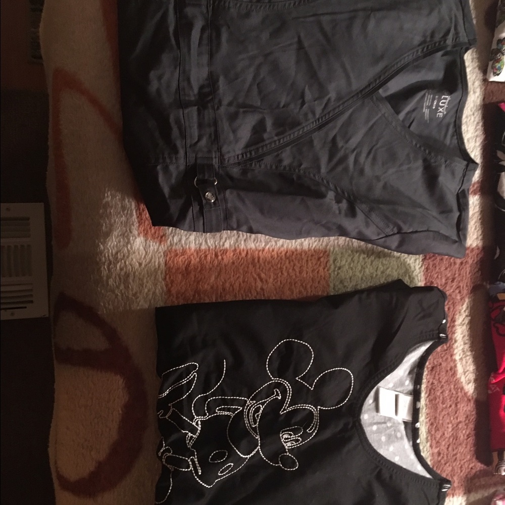 Scrub tops & jackets $7-$10 each